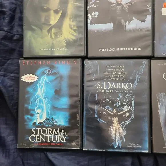 LOT OF 12 HORROR MOVIE DVD'S The Exorcist,Exorcist,pet seminarytested